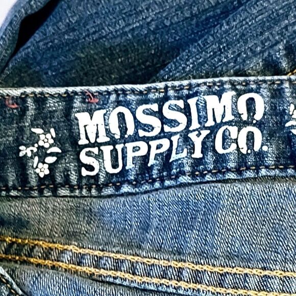 MOSSIMO SUPPLY CO. VINTAGE BOOTCUT DISTRESSED 5 POCKET JEANS JUNIORS SIZE 7 - Picture 5 of 9
